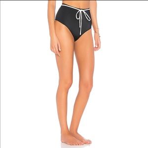 Solid & Striped The Cora High Waist Bottom Black